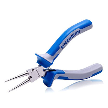 SPEEDWOX 5 Inch Round Nose Pliers, Mini Ultra Tapered Jaw - style: 5" Round Nose Plier