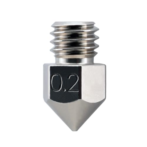 Microswiss Plated Wear Resistant Nozzle MK8 MakerBot, CraftBot, BQ Witbox, BQ Prusa I3 Hephestos .2mm (M2549-02) - size: .2mm
