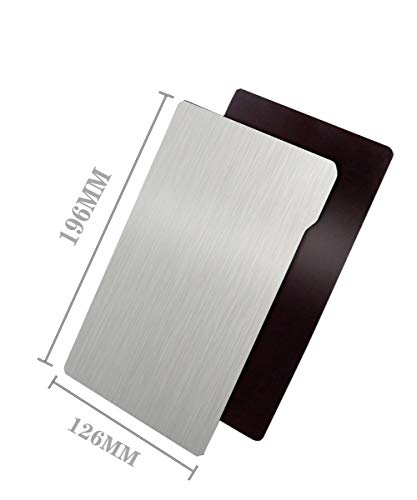 KOYOFEI 2PCS Resin 3D Printer Platform, Building Plate and Magnetic Sheet, Flexible Steel Plate Flex Bed for ELEGOO Saturn 3D Printer 196 x 126 mm - size: Saturn(196*126mm)