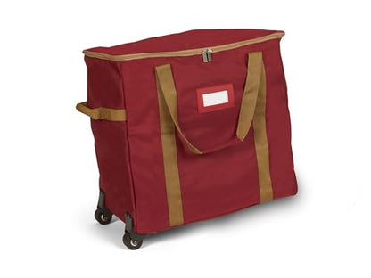 Covermates Rolling Treasurekeeper Storage Bag, 19.25"W x 13"D x 18.5"H, Red - color: Red Heavy Duty Polyester, size: 19.25W x 13D x 18.5H - With Wheels