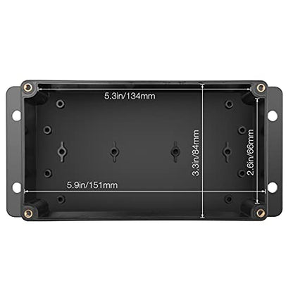 Plastic Project Box ABS IP65 Electronic Enclosure Waterproof Junction Box with Fixed Ear 6.2" x 3.55" x 2.3" - size: 6.2"x3.54"x2.3"