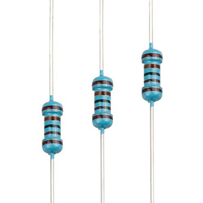 100pcs 1.1K ohm Resistor 1/4w (0.25 Watt) ±1% Tolerance Metal Film Fixed Resistor, Multiple Values of Resistance Optional - size: [E6P005] 1.1K ohm