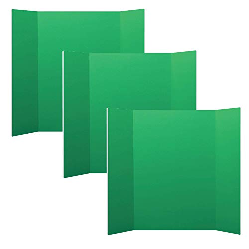 Flipside Products 36" x 48" Green Trifold Foam Project Boards - 3 Pack - color: Green, style: 3 Pack