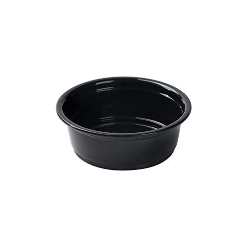 Restaurantware Portion Cups 2000 Pack of 1.5 oz Plastic Black Disposable Condiment Cup Jello Shot Spill-Resistant Sauce Container - color: Black, size: 1.5 oz