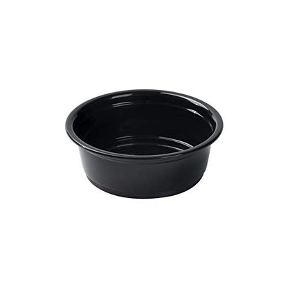 Restaurantware Portion Cups 2000 Pack of 1.5 oz Plastic Black Disposable Condiment Cup Jello Shot Spill-Resistant Sauce Container - color: Black, size: 1.5 oz