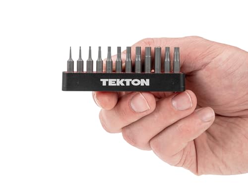 TEKTON 4 mm Hex and Triple Square Bit Set with Rail, 12-Piece | DZZ92004 - style: 12-pc. Hex/Triple Square Bit Set