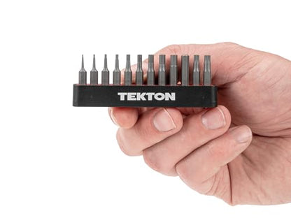 TEKTON 4 mm Hex and Triple Square Bit Set with Rail, 12-Piece | DZZ92004 - style: 12-pc. Hex/Triple Square Bit Set