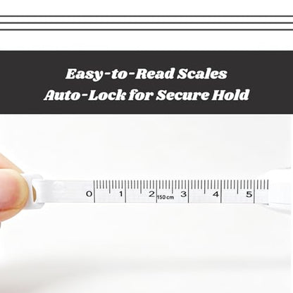 Soft Tape Measure 4 Pack 60" Body Measuring Retractable Cloth Sewing Tailor - color: Black + White + Blue
