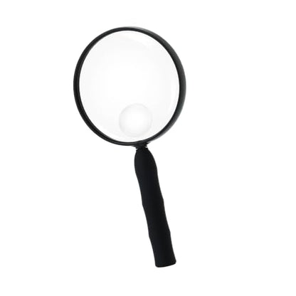 Feosky Handheld Magnifier for Reading,10X Magnifying Glass,110mm(Black) - size: 110mm