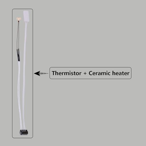2 Pack Heater and Thermistor for A1 Mini, 3D Printer Accessories 24V Ceramic Heater 300℃ High Temperature Thermistor for Bambu Lab A1/A1 Mini - style: A1/A1 Mini