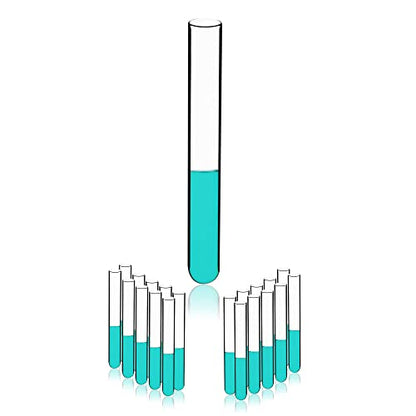 10ml Glass Round Bottom Test Tubes, Thickness 1.0, 16x100mm, Pack of 20, IN-TTG10 - style: 10ml, pack of 20