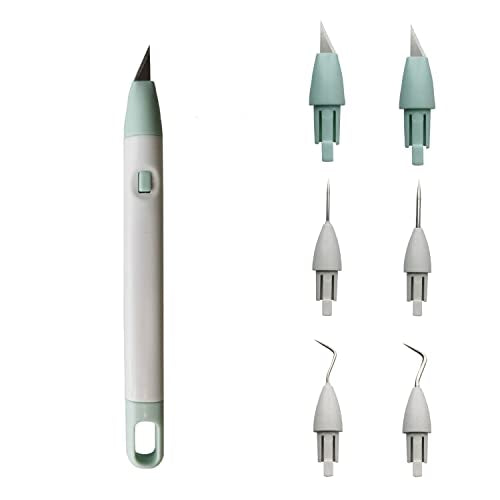 Corey-z Craft Vinyl Weeding Tools Set Precision Carving Hobby Knife Pen Coming With Additional Blades and Weeder Removal Tool for Cricut Basic Weeding Tools for Art, Scrapbooking, Cutter and DIY