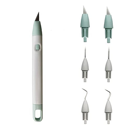 Corey-z Craft Vinyl Weeding Tools Set Precision Carving Hobby Knife Pen Coming With Additional Blades and Weeder Removal Tool for Cricut Basic Weeding Tools for Art, Scrapbooking, Cutter and DIY