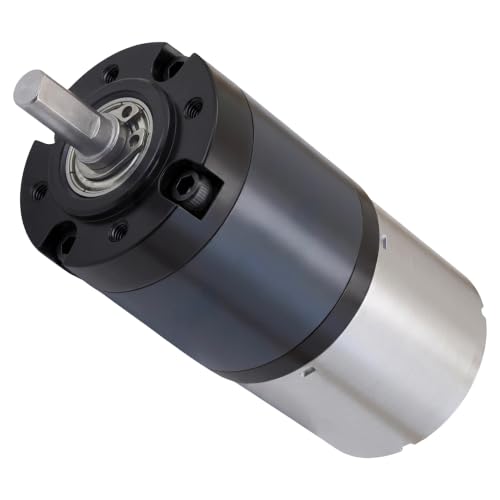 12V DC 300RPM Planetary Gear Motor, High Torque Electric Motor, 36mm Diameter Gearbox, 6mm D-Shaft, Low Noise Speed Reduction Geared Motor (12V, 300 RPM - 6mm Shaft) - size: 300 RPM - 6mm Shaft