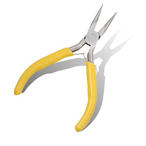 ZIMISI Mini Needle Nose Plier with Grip Handle (Needle Nose) - size: Needle Nose Plier