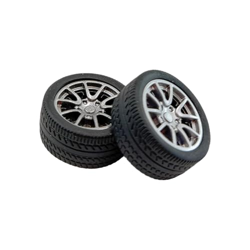12PCS Toy Wheel RC Car Rubber Tire Wheel with Round Rod Shaft Axles for RC Car Truck Robot Boat Helicopter DIY Model Toy Building Project (2.5x28mm) - style: 2.5x28mm