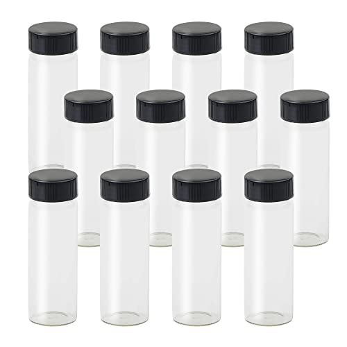 1st Choice Glass Vials, 4 Dram/ 16ml, Pack of 12 - Storage Bottle With PE Gasket - size: L