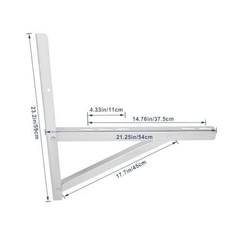 Mini Split Wall Mounting Bracket for 9000-36000 BTU Triangular Load 360 lbs