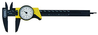 General Tools 144MM Plastic Metric Dial Caliper 6-Inch - style: Metric
