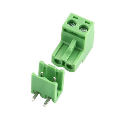 10 Set 2-pin 5.08mm Pitch Right Angle PCB Pluggable Terminal Block Connectors
