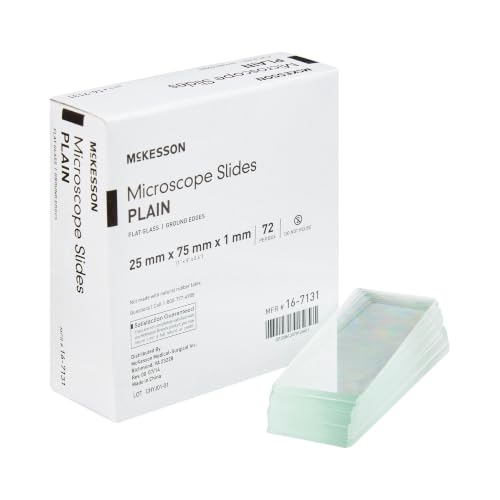 McKesson Microscope Slides, Ground Edges, 25 x 7 x 1 mm, 1440 ct