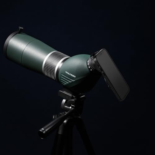 Universal Digiscoping Spotting Scope Phone Adapter, Metal Mount Holder Fit iPhone, Cell Phone Camera, Telescope & Monocular & Microscope, 50mm-60mm (2.0in-2.36in)(Patented Design)