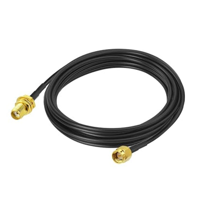 Superbat SMA Male to SMA Female Bulkhead Cable 10ft 50 Ohm Coax Cable - size: 10ft