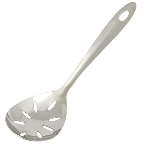 Chef Craft Select Slotted Severing Spoon, 9.5 inch, Stainless Steel - style: Slotted Serving Spoon