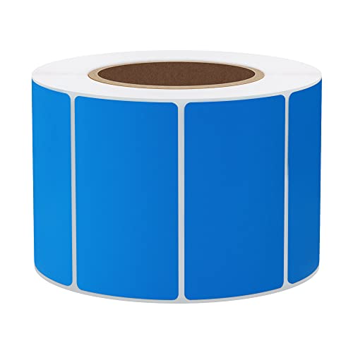 Hybsk 2.25x1.25 inch Color Direct Thermal Labels for Shipping, Barcodes, Address, Compatible with Rollo Label Printer & Zebra Desktop Printers (2.25"x1.25",Blue) - color: 1 Roll Blue, size: 2.25"x1.25"