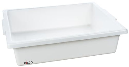 Eisco - Utility Tray Polypropylene Plastic 14.5 x 13.5 x 5 Inches for Laboratory and General Use