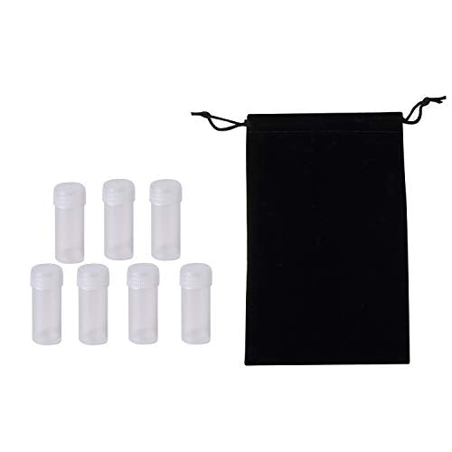100Pcs 5ML Small Pill Plastic Containers Empty Pill Bottles Sample Bottles Vial Test Tube with Caps by HRLORKC