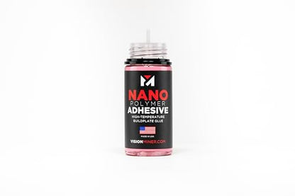 Nano Polymer Adhesive (50ml) - Ultimate 3D Printing Bed & Build Plate Adhesion - No Mess, Non-Toxic, Works for PLA, ABS, PEI, PEEK, Nylon, PC and More. Easy Application, Easy to Clean!