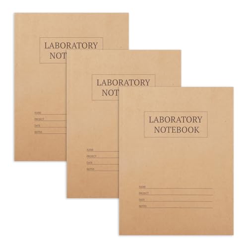 Carbonless Chemistry Lab Notebook, 8.5X11 Inch, 3 Pack, 75 Sets - size: 75 Sets (Kraft 5X5 grid )