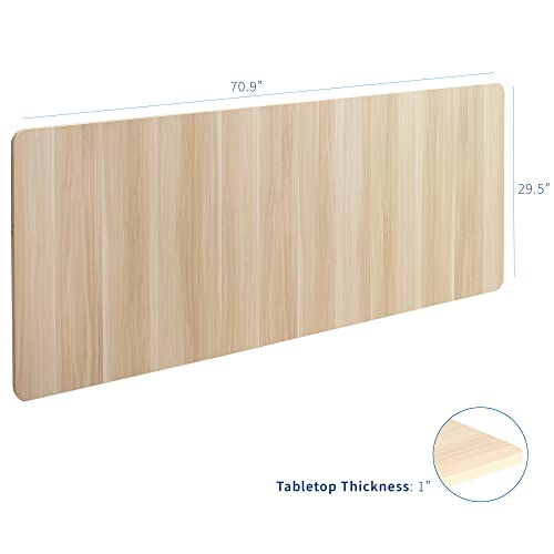 VIVO Light Wood 71 x 30 in Table Top, DESK-TOP72-30C - color: Light Wood