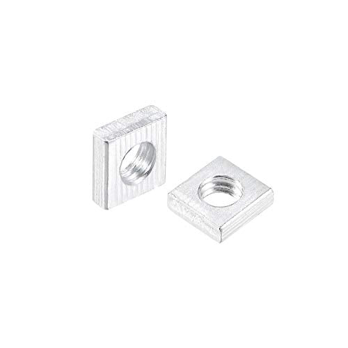 uxcell Square Nuts M4x7mmx2mm Zinc-Plated Metric Coarse Thread Assortment - size: M4x7mmx2mm