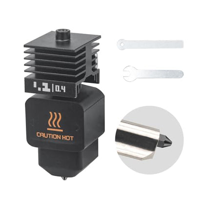 h2d h2s hotend 3Pack 0.4 mm H2D Combo Hotend Print Head Hot End Kit Extruder Upgrade High Temperature Hardened Steel Nozzle Heating Rod Silicone Cover for Bamboo Lab H2D/H2S/A1/A1 Mini - size: 0.4