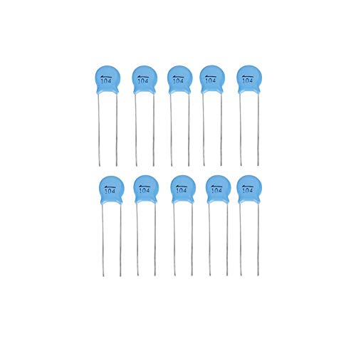 Ceramic Capacitors Set, 50 Pack of Set 0.1uF 100nF High Voltage 1000V Disc 104M Ceramic Capacitors Set