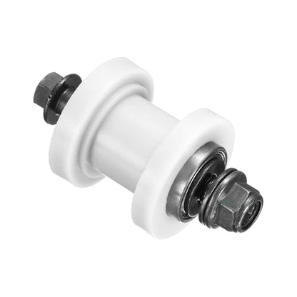 PATIKIL 8mm Grooved Roller Pulley Tensioner Chain Roller Pulley Mini White - color: White