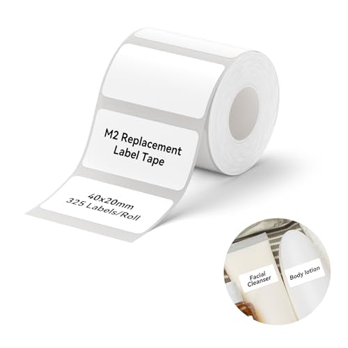 NIIMBOT M2/M3 Thermal Transfer Labels 1.57" x 0.78" (40x20mm) White - size: 40*20MM white