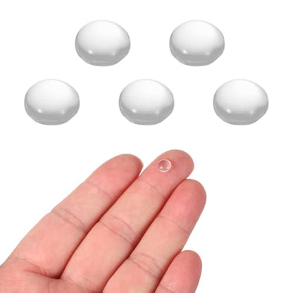 PATIKIL 5 Pack Convex Lens, 6mm OD 6mm Focal Length Optical Lenses - size: 6mm OD x 2.8mm H x 6mm Focal L