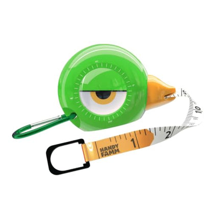 Handy Famm Kids Tape Measure, 8ft Retractable Measuring Tape, Green Yaya - color: Green