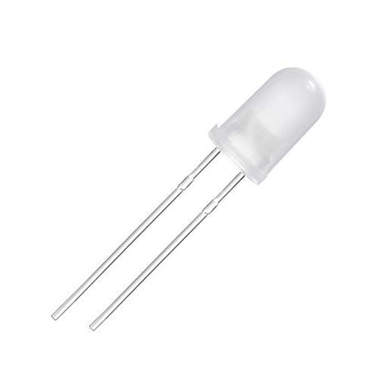 CHANZON 100 pcs 5mm Green Diffused LED Diode Lights(DC 3V 20mA) - color: D) White-green (100pcs)