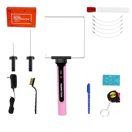 3-in-1 Hot Wire Foam Cutter Tool, Electric Styrofoam Cutter, Pink - color: Pink
