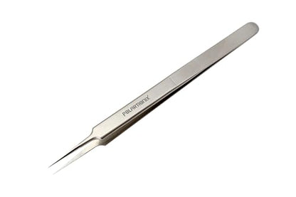Ultra Fine Tip Tweezers Straight Tip Precision Titanium Alloy ESD Safe Micro Soldering Motherboard Work For iPhone iPad German, Silver Crafting, Watch repair ic holder 0.1mm