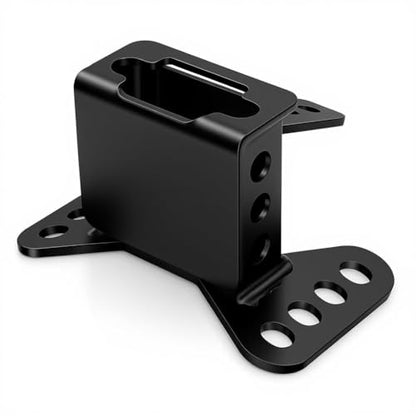 Motorcycle Driver Backrest Mounting Hardware Kit Compatible with Harley Touring 2009-2025, Adjustable Seat Backrest Bracket Base with Bolts, Black, Fit Road Glide Street Glide Electra Glide Road King