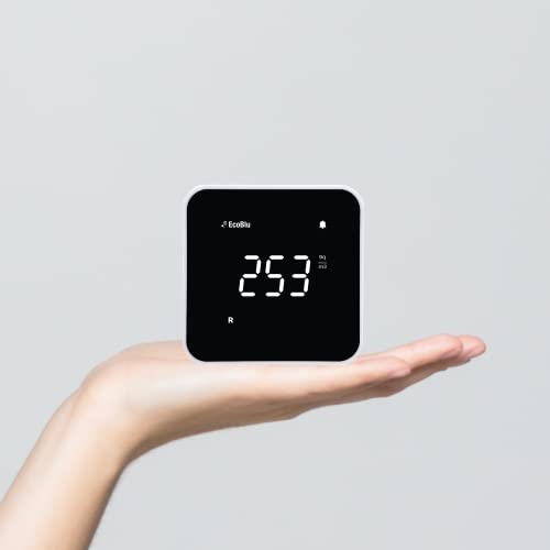 Ecosense Digital Radon Detector for Home, Plug-in, Display, EB100 - color: Blue