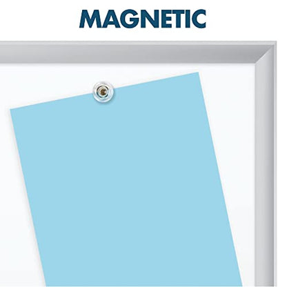 Quartet Magnetic Porcelain Whiteboard, 4' x 3' White Board, Premium, Duramax, Silver Aluminum Frame (2544) - color: Silver, size: 48"W x 36"H