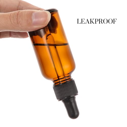 4 Pack, 2 oz Bottles with Dropper & 1 Funnel & 4 Labels - Essential Oils Bottles for Health, Personal Care & Beauty - 60ml Thick Dark Amber Glass Tincture Bottles, Refillable Cosmetic Containers - color: Amber with Eye Droppers