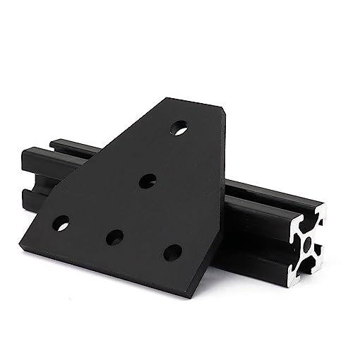 8 Sets 2020 Aluminum Extrusion Profile Hardware V T Slot Brackets - style: 8Pcs T Type Bracket with Bolt Nut