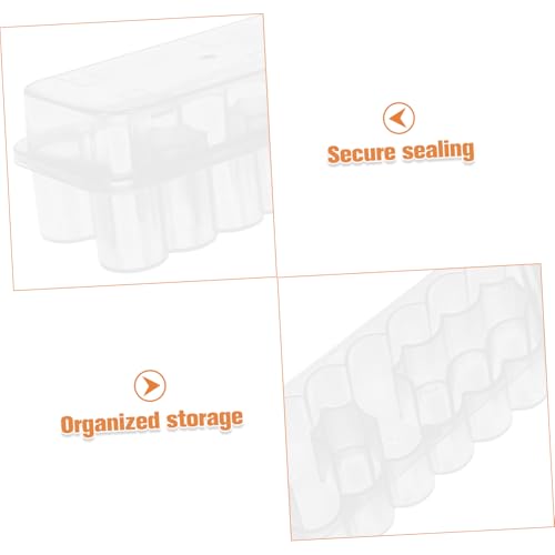 PP Vial Storage Box with Lid, 24 Compartments